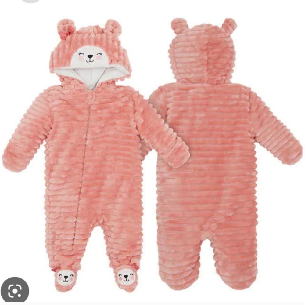 NWT Koala Baby Infant 1-piece Fleece Jumper, Pink